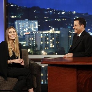 Jimmy Kimmel Live, Elizabeth Olsen (L), Jimmy Kimmel (R), 'Episode 161', Season 11, Ep. #162, 11/27/2013, ©ABC