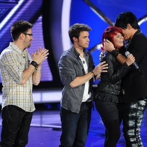 American Idol, Adam Lambert (L), Kris Allen (C), Allison Iraheta (R), Season 8, 1/13/2009, ©FOX