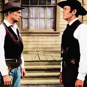 WARLOCK, from left: Richard Widmark, Henry Fonda, 1959, TM & Copyright © 20th Century Fox Film Corp.
