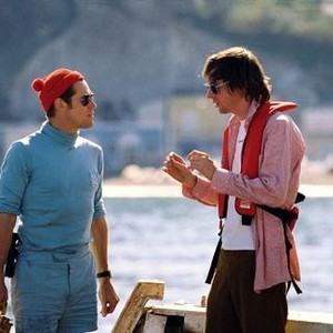THE LIFE AQUATIC WITH STEVE ZISSOU, Willem Dafoe, director Wes Anderson on set, 2004, (c) Touchstone