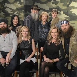 Barbara Walters Presents: The 10 Most Fascinating People of 2009, from left: Jase Robertson, Kay Robertson, Jessica Robertson, Phil Robertson, Barbara Walters, Korie Robertson, Missy Robertson, Willie Robertson, 'Season 1', ©ABC