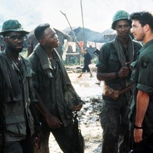 HAMBURGER HILL, L-R, Courtney B. Vance, Michael Boatman, Don James, Dylan McDermott, 1987.