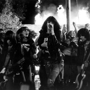 ROCK 'N' ROLL HIGH SCHOOL,  The Ramones (Johnny, Joey, Dee Dee), P.J. Soles, 1979.