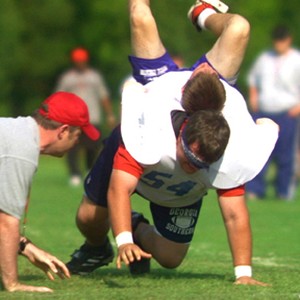 A scene from the film "Facing the Giants."