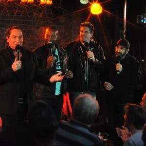 Comedy Underground with Dave Attell, from left: Tom Rhodes, Al Jackson, Jesse Joyce, Dave Attell, ©CC