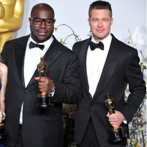 Steve McQueen, Brad Pitt, Producer, Best Motion Picture of the Year in the press room for The 86th Annual Academy Awards - Press Room 2 - Oscars 2014, The Dolby Theatre at Hollywood and Highland Center, Los Angeles, CA March 2, 2014. Photo By: Gregorio Bin