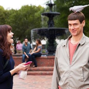 DUMB AND DUMBER TO, from left: Rachel Melvin, Jim Carrey, 2014. ph: Hopper Stone/©Universal Pictures