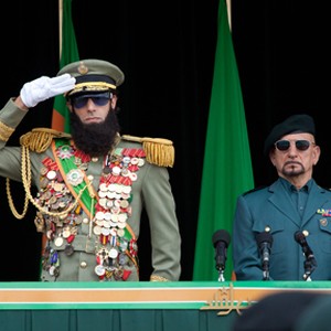 (L-R) Sacha Baron Cohen as General Aladeen and Ben Kingsley as Tamir in "The Dictator."