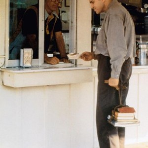 SLING BLADE, from left: Jim Jarmusch, Billy Bob Thornton, 1996, © Miramax