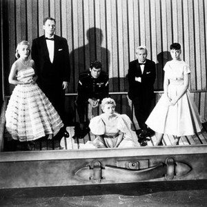 ATTACK OF THE PUPPET PEOPLE, from left: June Kenney, John Agar, Jack Kosslyn, Laurie Mitchell, Ken Miller, Marlene Willis, 1958 June Kenney_ John Agar_ Jack Kosslyn_ Laurie Mitchell_ Ken Miller(June Kenney_ John Agar_ Jack Kosslyn_ Laurie Mitchell_ Ken Miller)