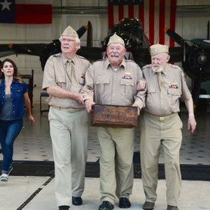 LAST MAN CLUB, from left: Kate French, Jim Mackrell, Barry Corbin,  William  Morgan Sheppard, 2016. © Pandolph Productions