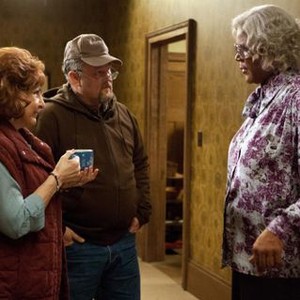 TYLER PERRY'S A MADEA CHRISTMAS, from left: Kathy Najimy, Larry the Cable Guy, Tyler Perry, 2013. ph: KC Bailey/©Lionsgate Films