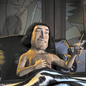 Lord Farquaad (JOHN LITHGOW) dreams of his royal bride to be in DreamWorks Pictures' irreverent computer animated comedy SHREK. photo 17