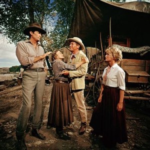 HOW THE WEST WAS WON, Gregory Peck, Thelma Ritter, Robert Preston, Debbie Reynolds, 1962