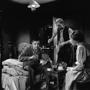 ARROWSMITH, from left: Ronald Colman, John Qualen, Adele Watson, 1931