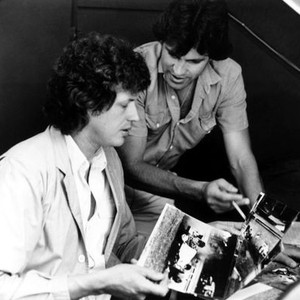 SMASH PALACE, director Roger Donaldson (left) on set, 1981, (c) Atlantic Releasing