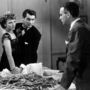 MR. LUCKY, Laraine Day, Cary Grant, Paul Stewart, 1943, money