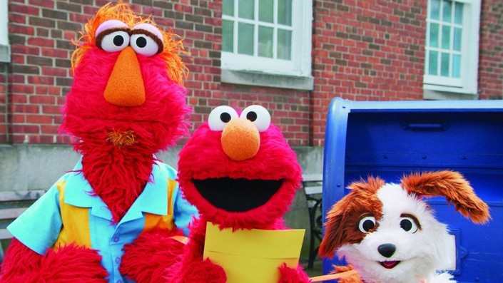 猫 ELMO Sesame Street TV Show Elmo Dancing with Left Arm Up Metal