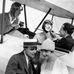 JUST ANOTHER BLONDE, Dorothy Mackaill, Jack Mulhall, (right, in plane), William Collier, Jr., Louise Brooks, 1926