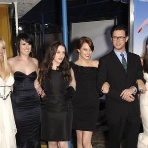 Anna Faris, Rumer Willis, Kat Dennings, Emma Stone, Colin Hanks, Katharine McPhee at arrivals for THE HOUSE BUNNY Premiere, Mann''s Village Theatre in Westwood, Los Angeles, CA, August 20, 2008. Photo by: Michael Germana/Everett Collection