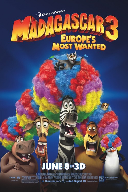 Madagascar 3: Europe's Most Wanted poster