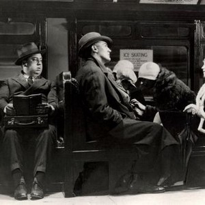 BLACKMAIL, Alfred Hitchcock (second from left), John Longden (profile), Anny Ondra (far right), 1929