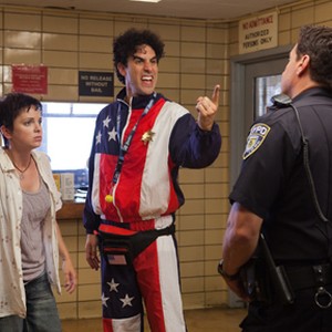 Anna Faris as Zoey and Sacha Baron Cohen as General Aladeen in "The Dictator."