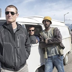 Strike Back, Philip Winchester (L), Sullivan Stapleton (C), Rhashan Stone (R), 'Episode #17', Season 2, Ep. #7, 09/21/2012, ©HBO