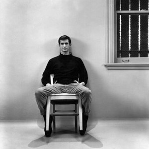 PSYCHO, Anthony Perkins, 1960, prisoner in a chair