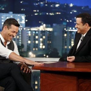 Jimmy Kimmel Live, Eddie Cibrian (L), Jimmy Kimmel (R), 'Episode 153', Season 11, Ep. #154, 11/13/2013, ©ABC