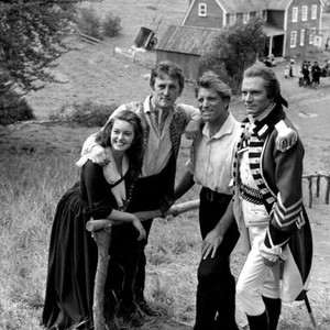 DEVIL'S DISCIPLE, Janette Scott, Burt Lancaster, Kirk Douglas, Laurence Olivier, 1959