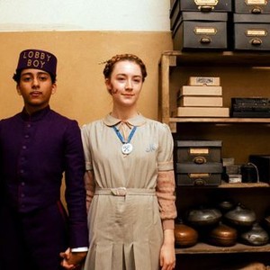 THE GRAND BUDAPEST HOTEL, from left: Tony Revolori, Saoirse Ronan, 2014.  TM and Copyright ©Fox Searchlight Pictures. All rights reserved.