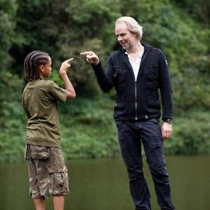 THE KARATE KID, from left: Jaden Smith, director Harald Zwart, on set, 2010. ph: Jasin Boland/©Columbia