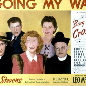 GOING MY WAY, Bing Crosby, Rise Stevens, Barry Fitzgerald, 1944