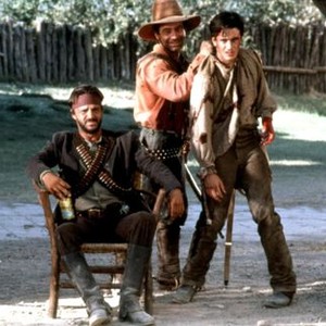 BAD GIRLS, James Russo (seated), Dermot Mulroney (r.), 1994, TM and Copyright (c)20th Century Fox Film Corp. All rights reserved.
