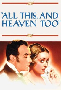 All This, and Heaven Too (1940) - Rotten Tomatoes