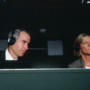 Wimbledon champions and tennis commentators JOHN McENROE and CHRIS EVERT appear as themselves in Working Title Films' romantic comedy Wimbledon. photo 12