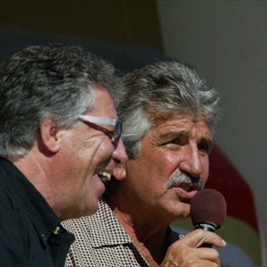 Sal Fish (CEO Score International) and Mario Andretti in DUST TO GLORY directed by Dana Brown. An IFC Films release. photo 15