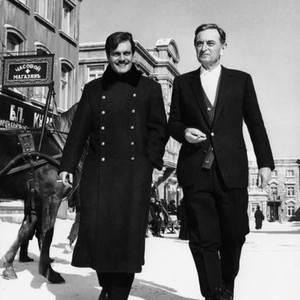 DOCTOR ZHIVAGO, from left, Omar Sharif, director David Lean, 1965