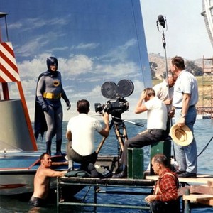 BATMAN, (aka BATMAN: THE MOVIE), Adam West on set, 1966, TM and Copyright © 20th Century Fox Film Corp. All rights reserved,