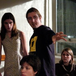 THE EXORCISM OF EMILY ROSE, Jennifer Carpenter, director Scott Derrickson on set, 2005, (c) Screen Gems