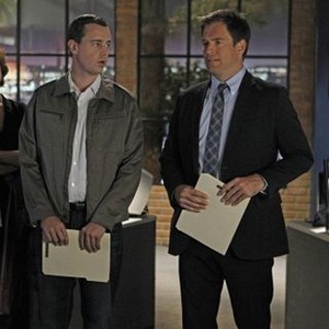 NCIS, Diane Neal (L), Sean Murray (C), Michael Weatherly (R), 'Lost at Sea', Season 10, Ep. #4, 10/23/2012, ©CBS
