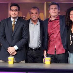 Would You Rather? With Graham Norton, from left: Jessi Klein, Sam Seder, Graham Norton, Christian Finnegan, Michelle Buteau, 'Season 1', 12/03/2011, ©BBCAMERICA