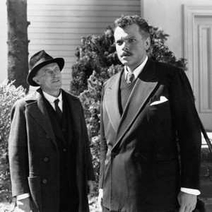 THE STRANGER, Konstantin Shaye (rear), Orson Welles, 1946