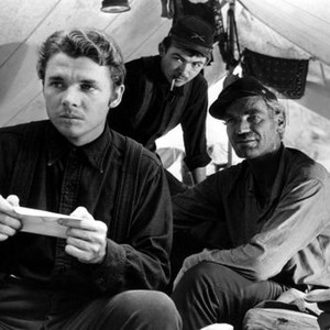 THE RED BADGE OF COURAGE, Audie Murphy, Bill Mauldin, John Dierkes, 1951