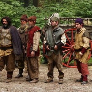 Once Upon a Time, from left: Lee Arenberg, Michael Coleman, Faustino di Bauda, Gabe Khouth, Jeff Kaiser, 10/23/2011, ©KSITE
