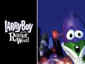 veggietales larryboy and the rumor weed vhs