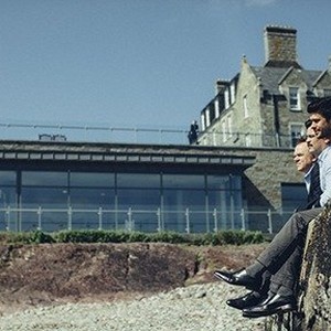 (L-R) John C. Reilly as Lisping Man, Colin Ferrell as David and Ben Whishaw as The Limping Man in "The Lobster."