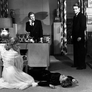 THE UNSUSPECTED, Joan Caulfield, Claude Rains, Audrey Totter, Michael North, 1947