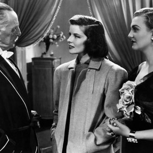 HOLIDAY, from left: Henry Kolker, Katharine Hepburn, Doris Nolan, 1938